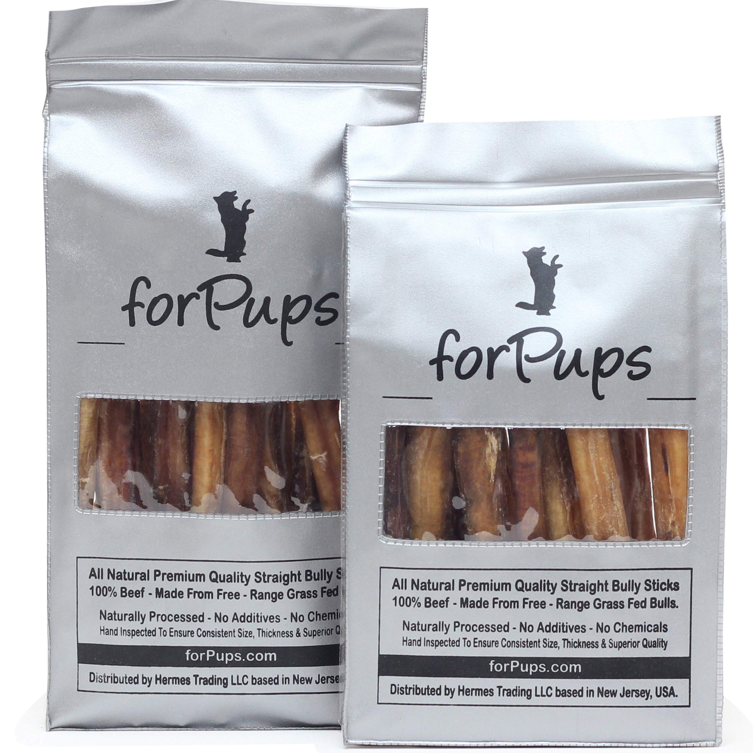forPups Regular bully sticks lab-tested quality badge signaling safety