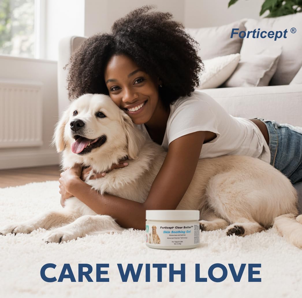 Forticept Clear Butter hydro gel kit-ready in pet-first-aid setup for quick relief.