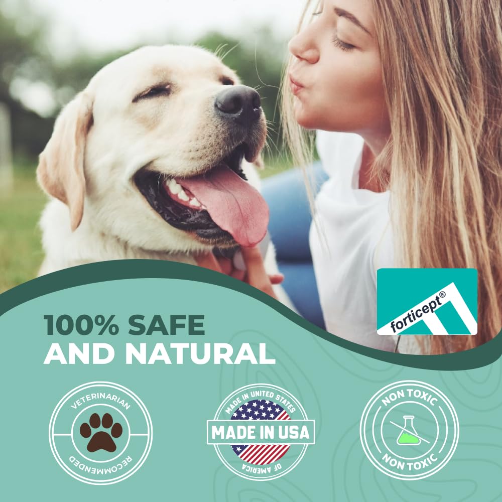 Forticept PAW Balm uses natural beeswax and shea for paw care.