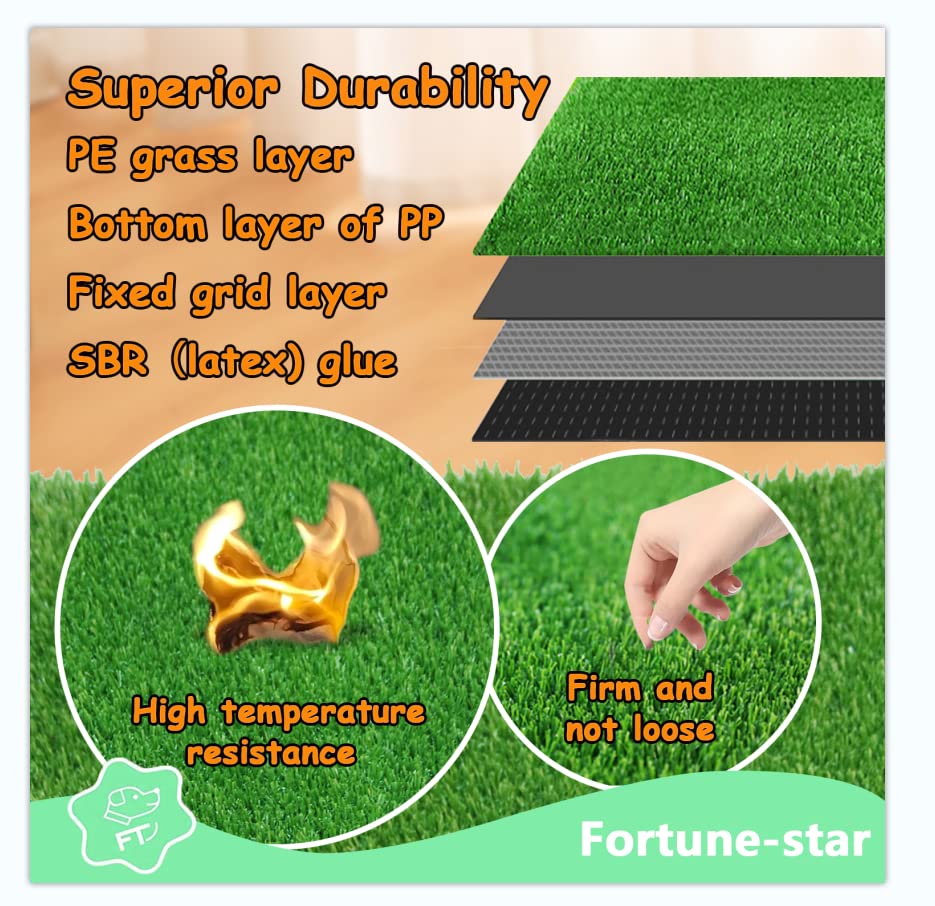 Fortune-star dog potty grass close-up highlights plush, pet-friendly texture.