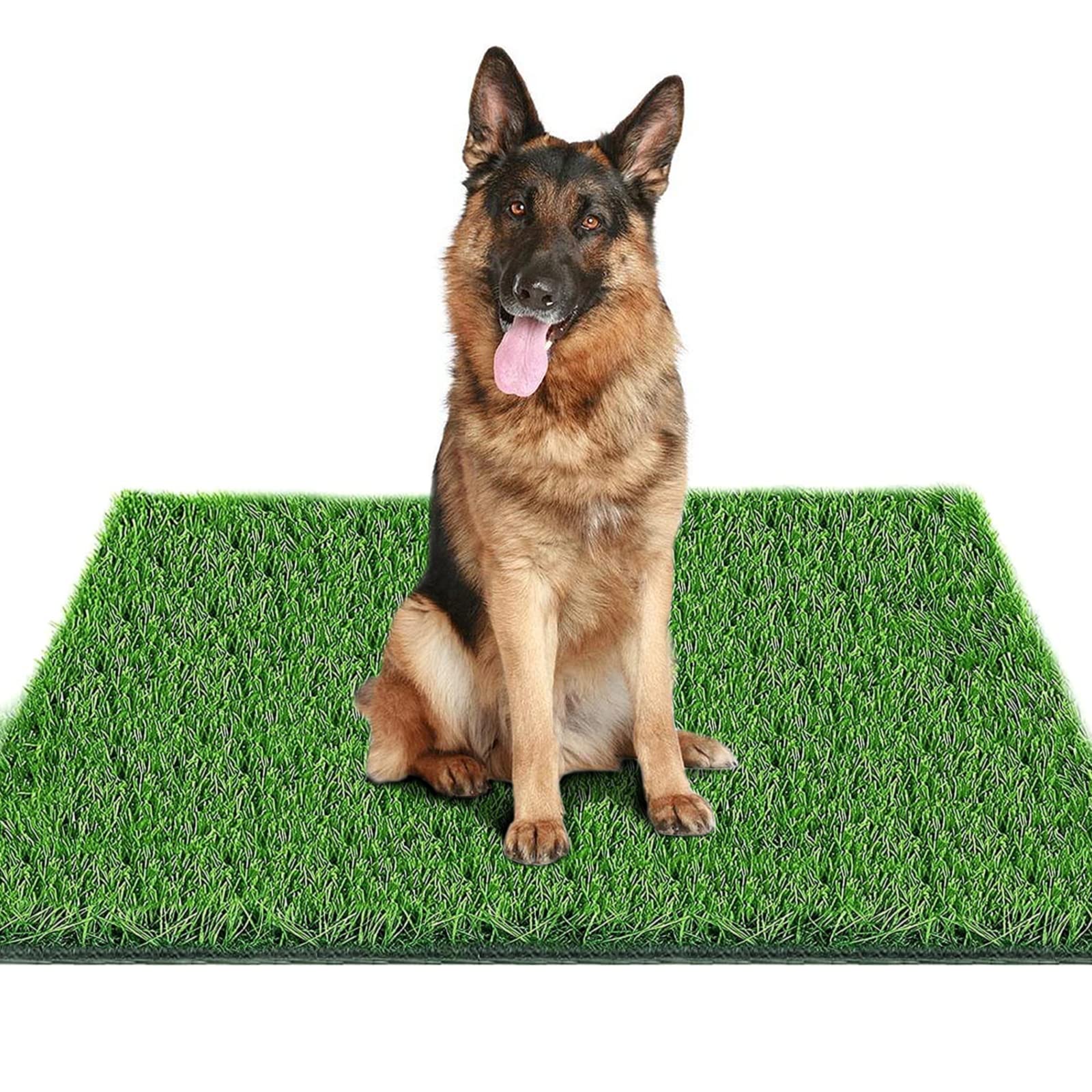 Fortune-star grass pad for dogs indoors outdoors with soft lush texture for year-round use.
