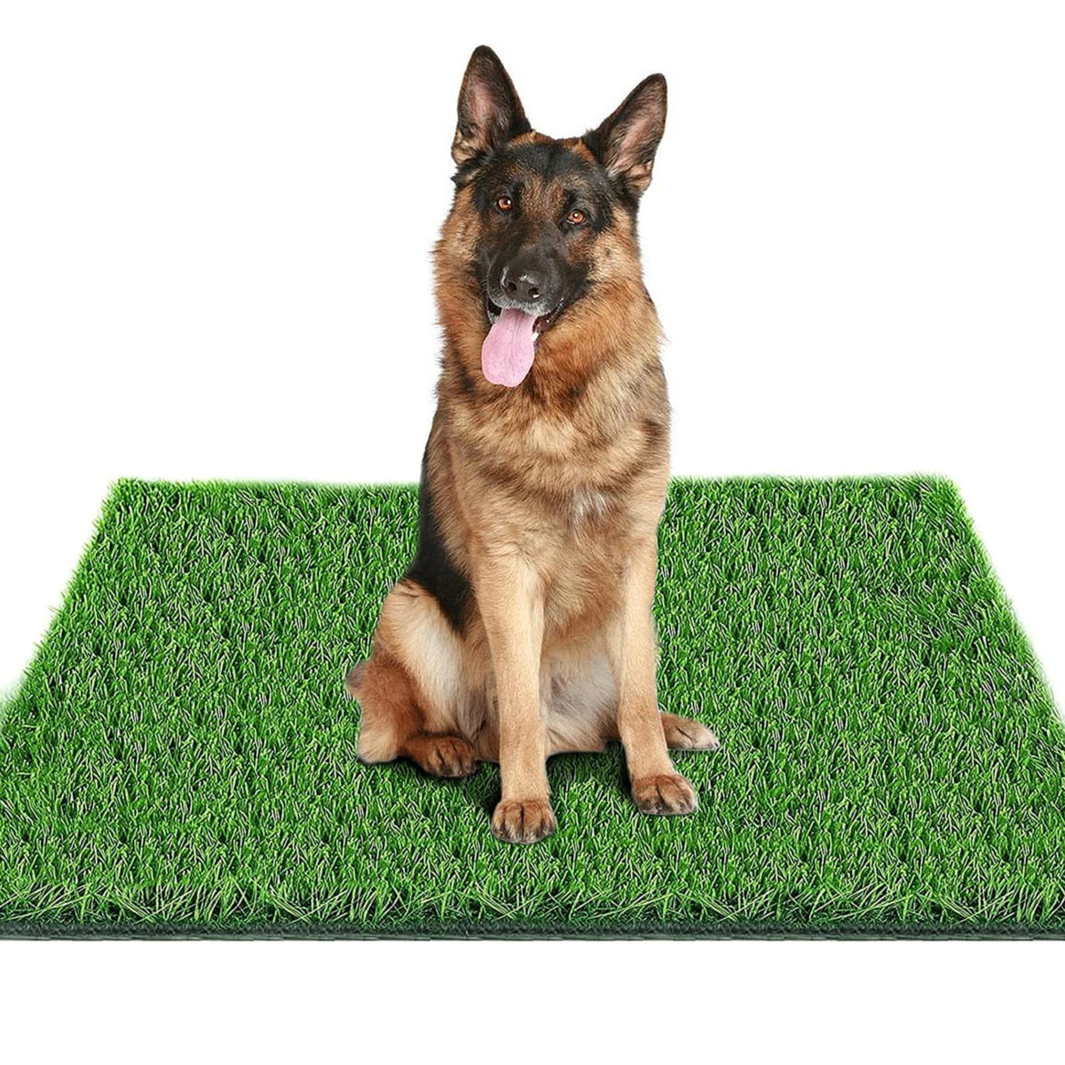 Fortune-star grass pad for dogs indoors outdoors with soft lush texture for year-round use.