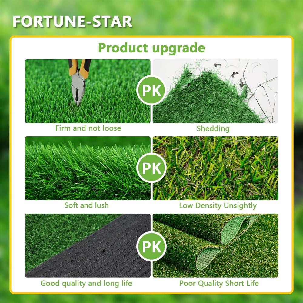 Fortune-star soft lush turf texture close-up showing high-quality material.