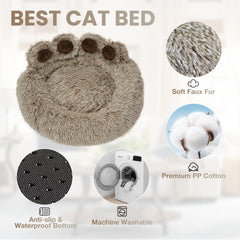 FortuneALL Calming Dog Bed anti-slip bottom keeps pets secure on floors.