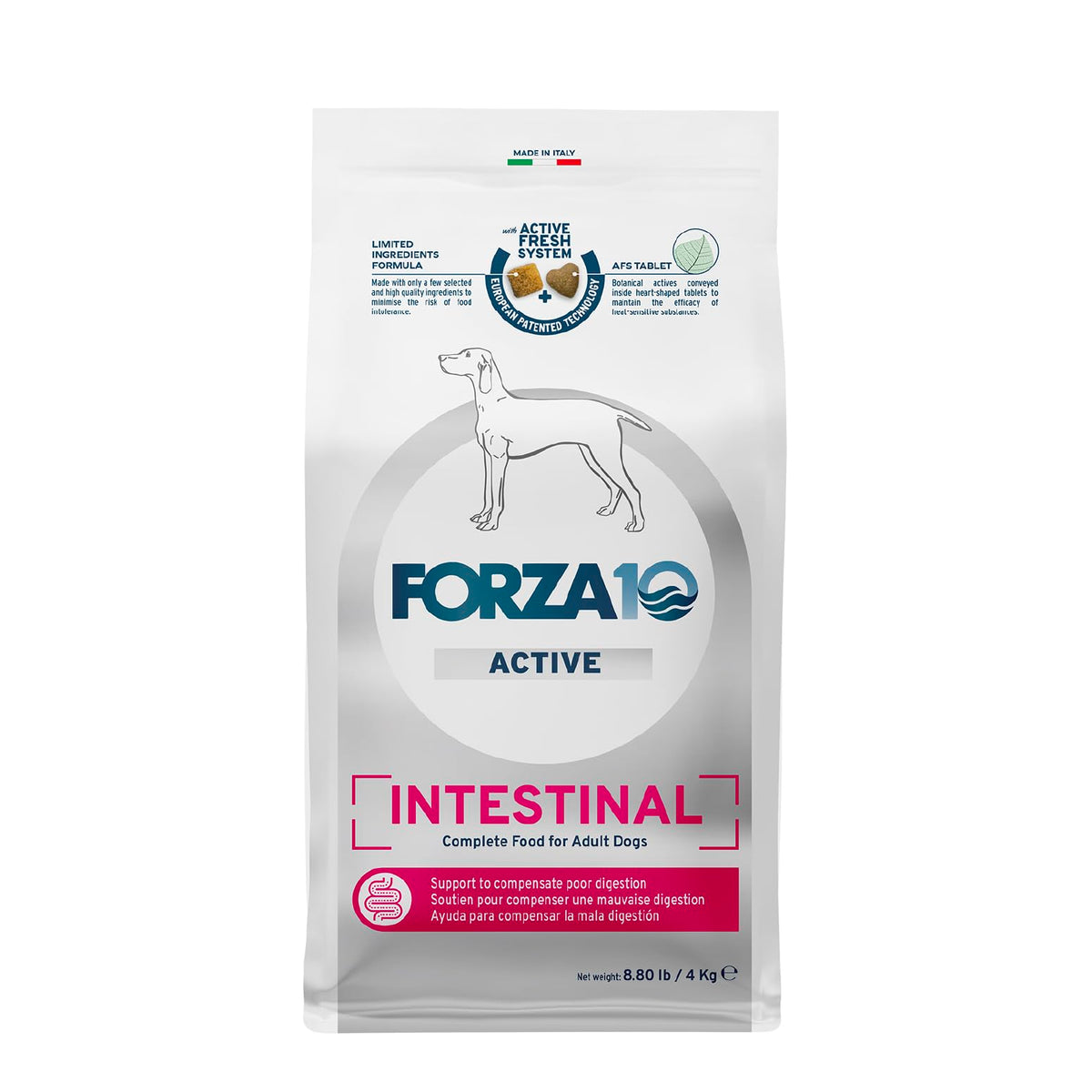 Forza10 anchovies ingredients image, protein-rich base for gentle digestion.