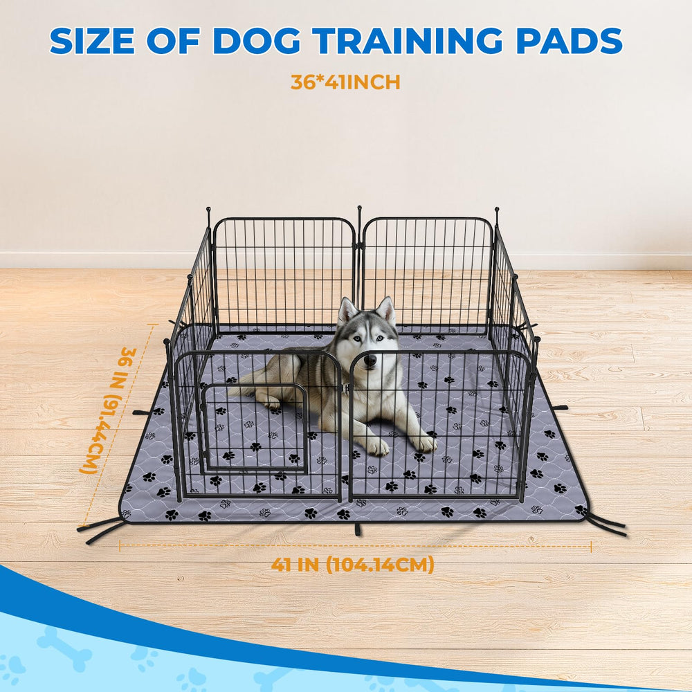 Fostanfly non-slip bottom pee pad helps prevent slipping on hard floors.