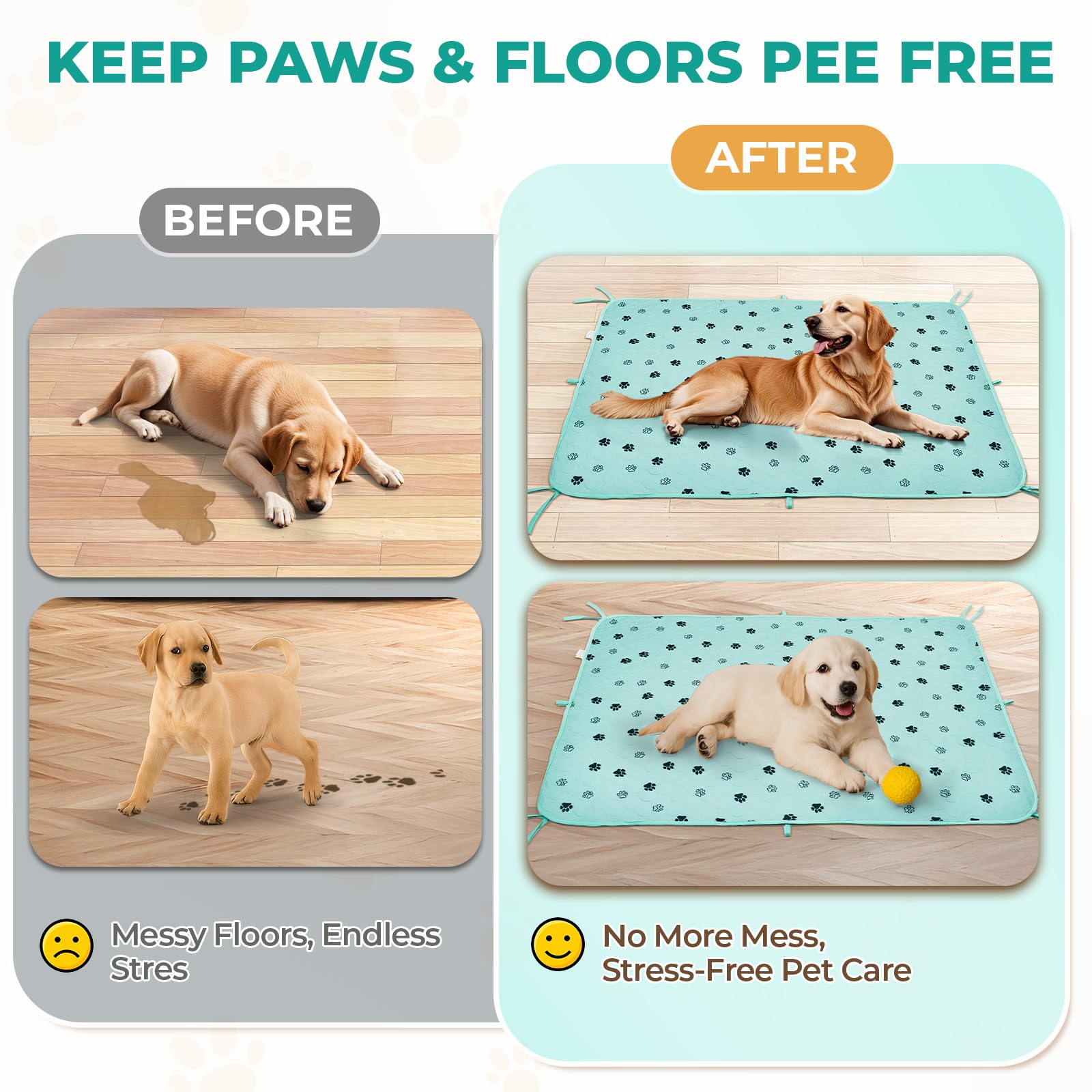 Fostanfly portable pad used outdoors or in unfamiliar environments for pets.