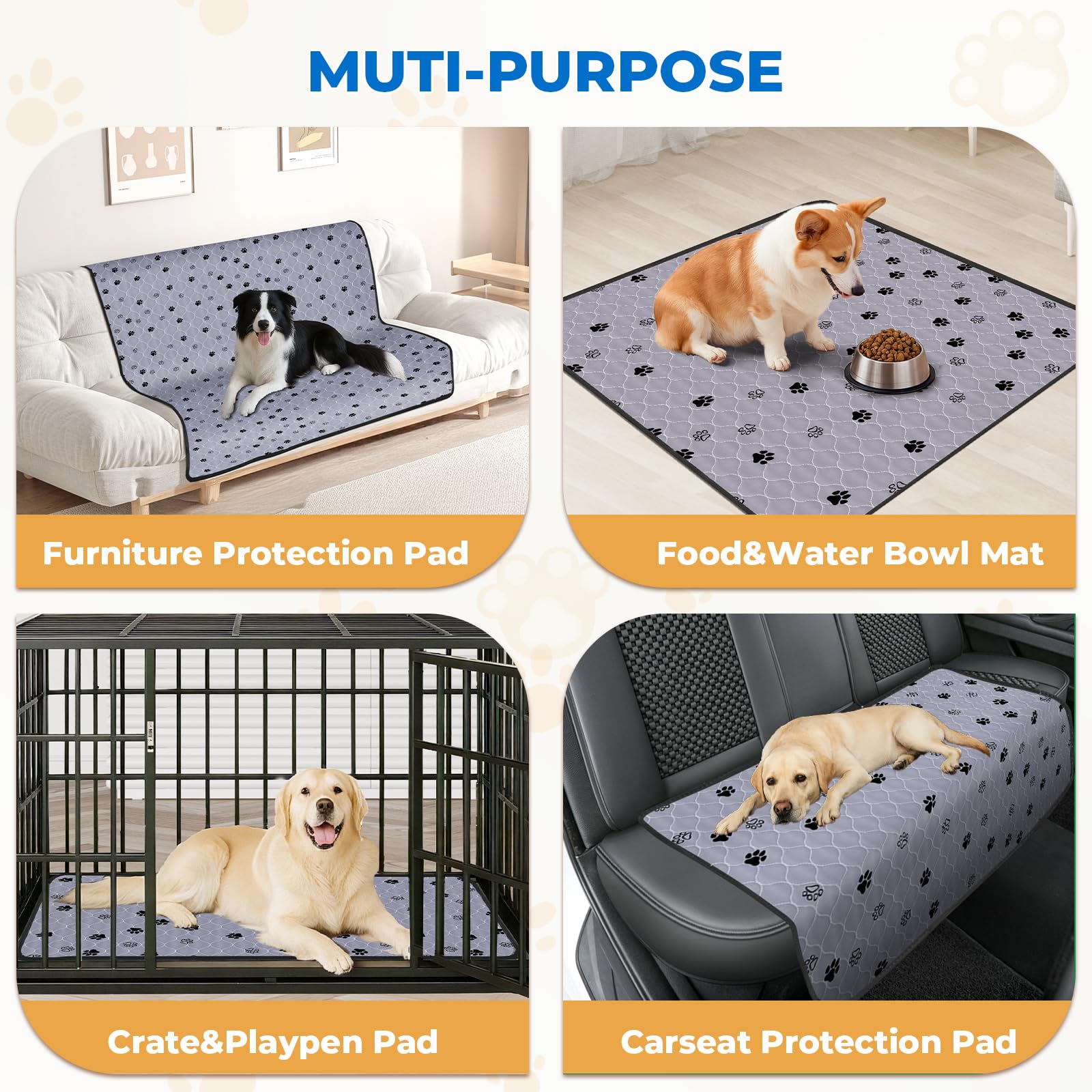 Fostanfly puppy pad-thick-soft-top offers a comfortable, cozy surface