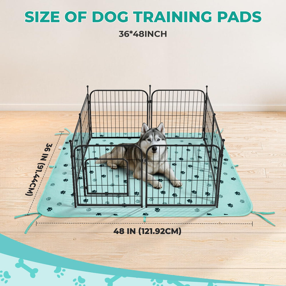 Fostanfly Washable Dog Pee Pad 36x48 front view shows a soft quilted top for pet comfort.