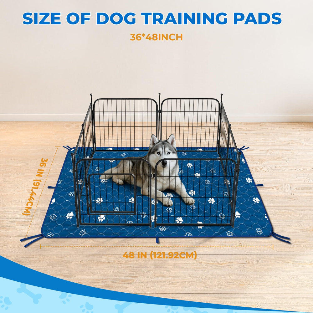 Fostanfly washable pee pad large 36x48 anti-slip bottom showcases secure placement on hard floors.