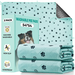 Fostanfly washable pee pads setup shows a large reusable training surface for dogs.