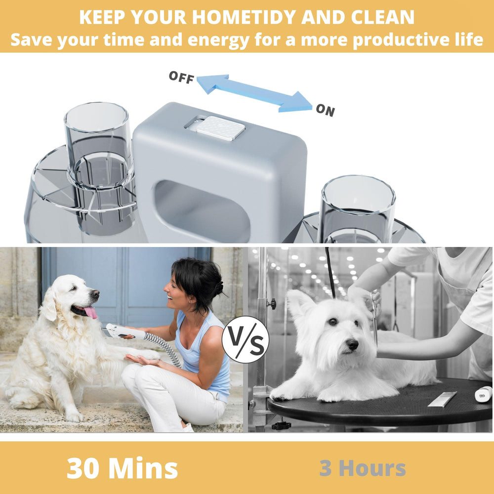 FOTING 5ft hoses provide flexible reach around the pet