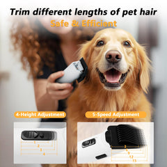 FOTING two-speed mode adapts to gentle cleaning for small pets and thorough cleaning for large areas.