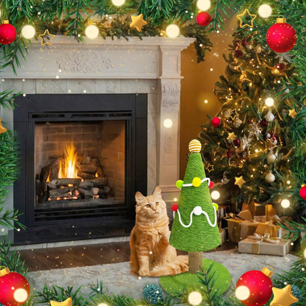 Fotneon Christmas Tree design doubles as festive decor and cat playground.