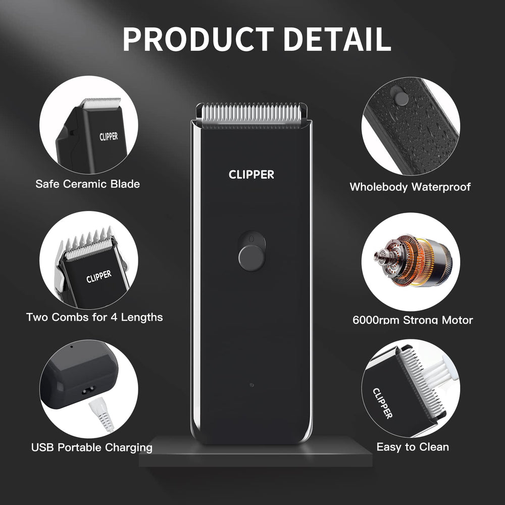 Founouly Black Dog Cat Clippers low-noise design helps relax nervous pets during trims.