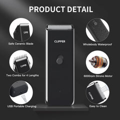 Founouly Black Dog Cat Clippers low-noise design helps relax nervous pets during trims.