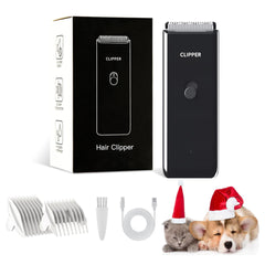 Founouly dog grooming clipper close-up showing waterproof body for easy cleaning after baths.