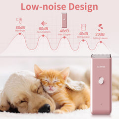Founouly Pink clipper waterproof body ready for easy cleaning