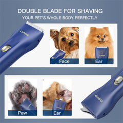 Founouly removable ceramic and stainless blades provide safe cutting.