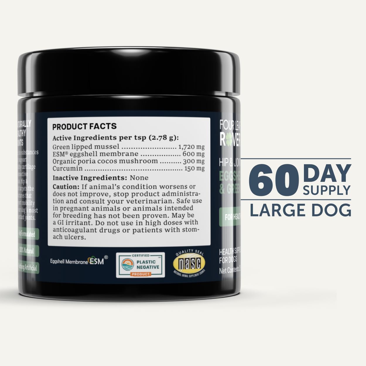 FOUR LEAF ROVER large-dog-60-day-supply: extended protection for big breeds.