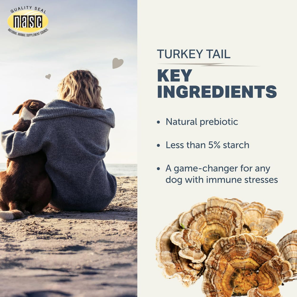 Four Leaf Rover third-party tested label emphasizes quality and safety in dog supplements.