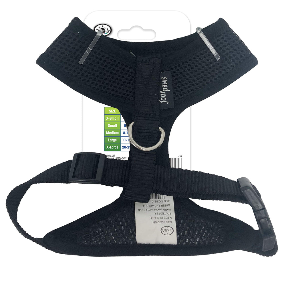 Four Paws arnés-ajustable-para-perros garantiza ajuste cómodo en tallas diversas.