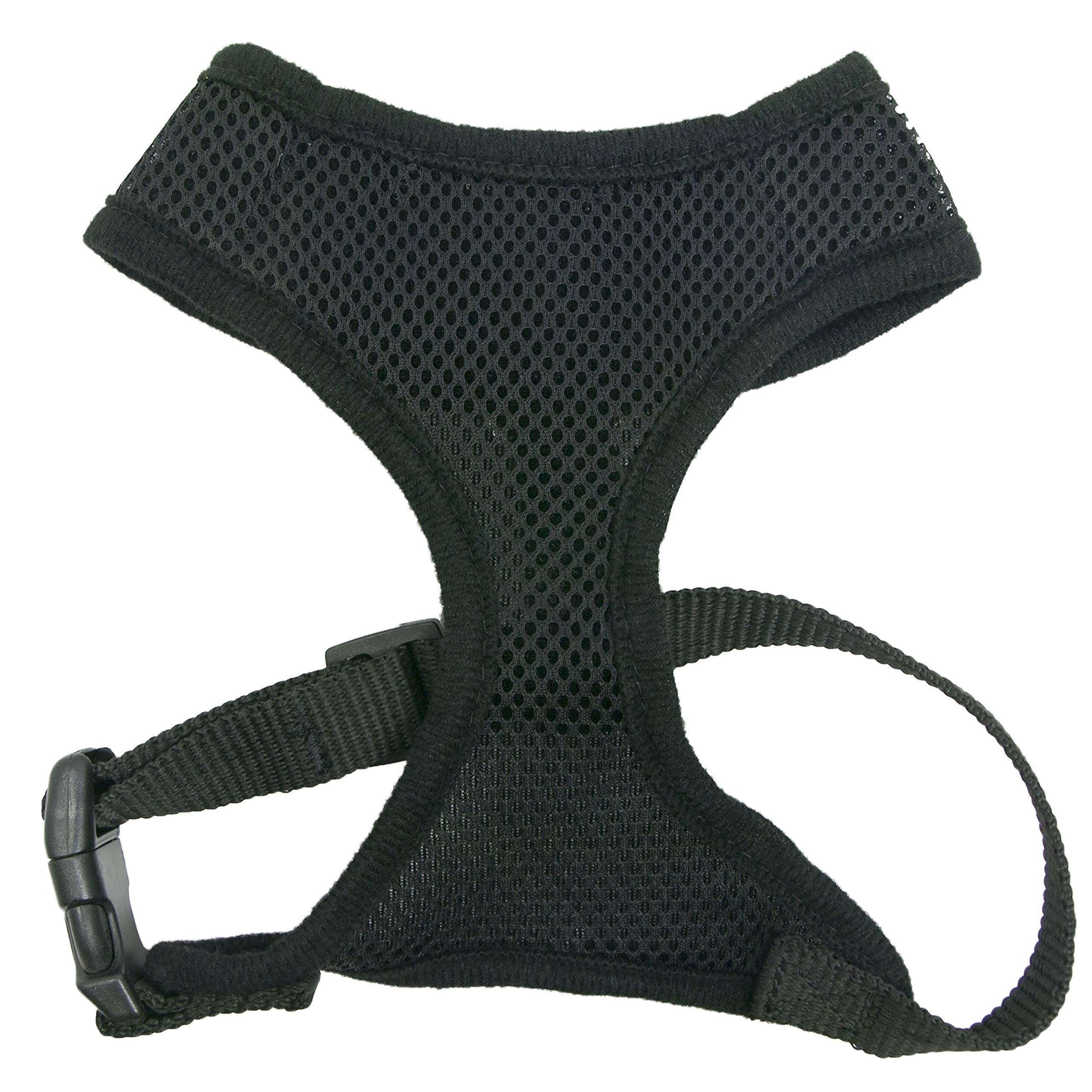 Four Paws arnés-malla-neopreno-ligera ofrece comodidad y respiración durante caminatas.