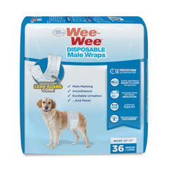 Four Paws Wee-Wee quick-dry core close-up showing absorbent layers.