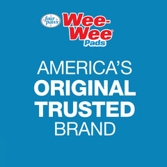 Four Paws Wee-Wee targeted-attractant pad guides dogs to the pad.