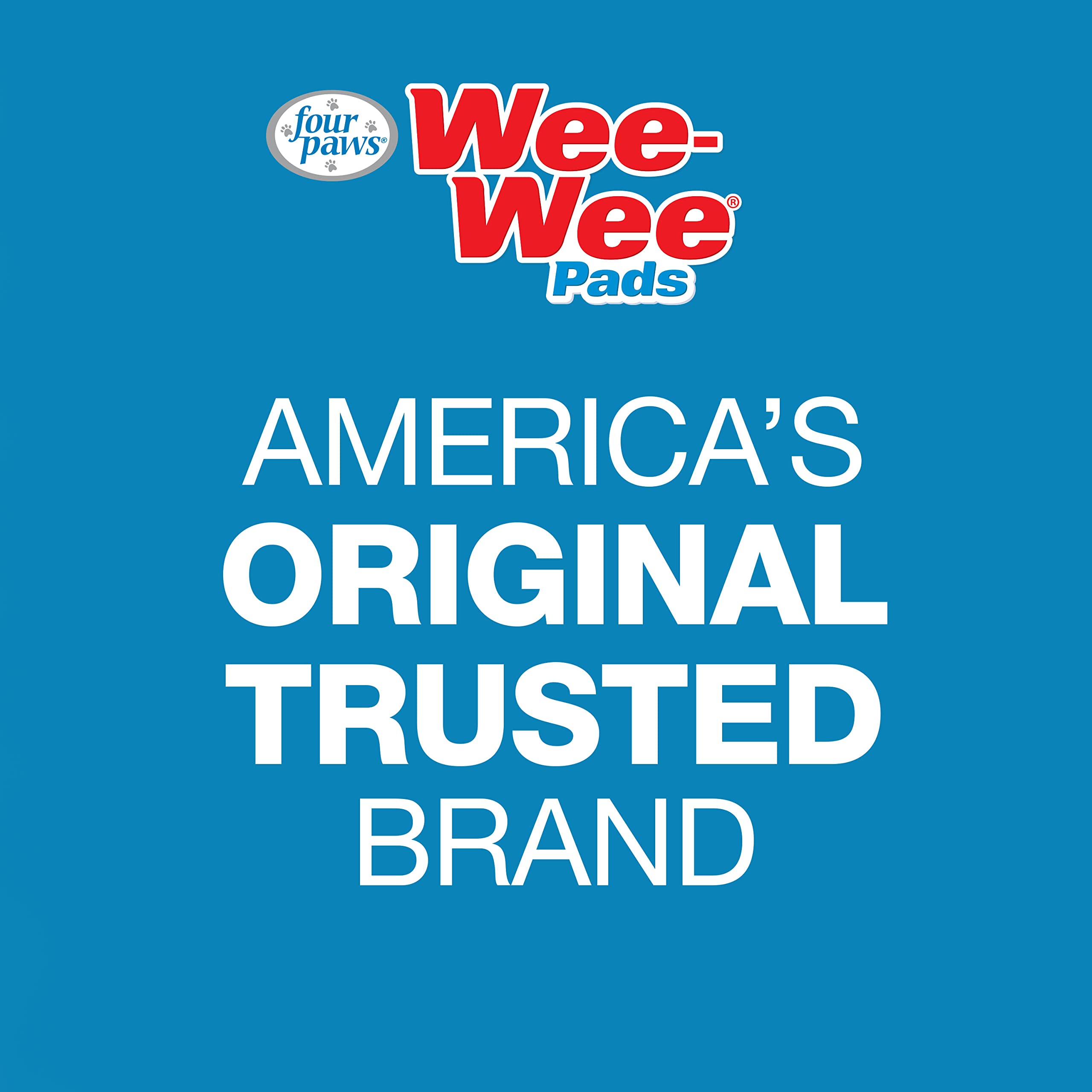 Four Paws Wee-Wee pads 7-layer leak-proof design demonstrates all-day protection