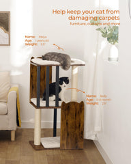 FourFurPets three-tier shelves offering safe indoor play and rest