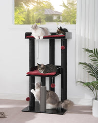 FourFurPets cat tree 43-7 scratching posts invite scratching and exercise
