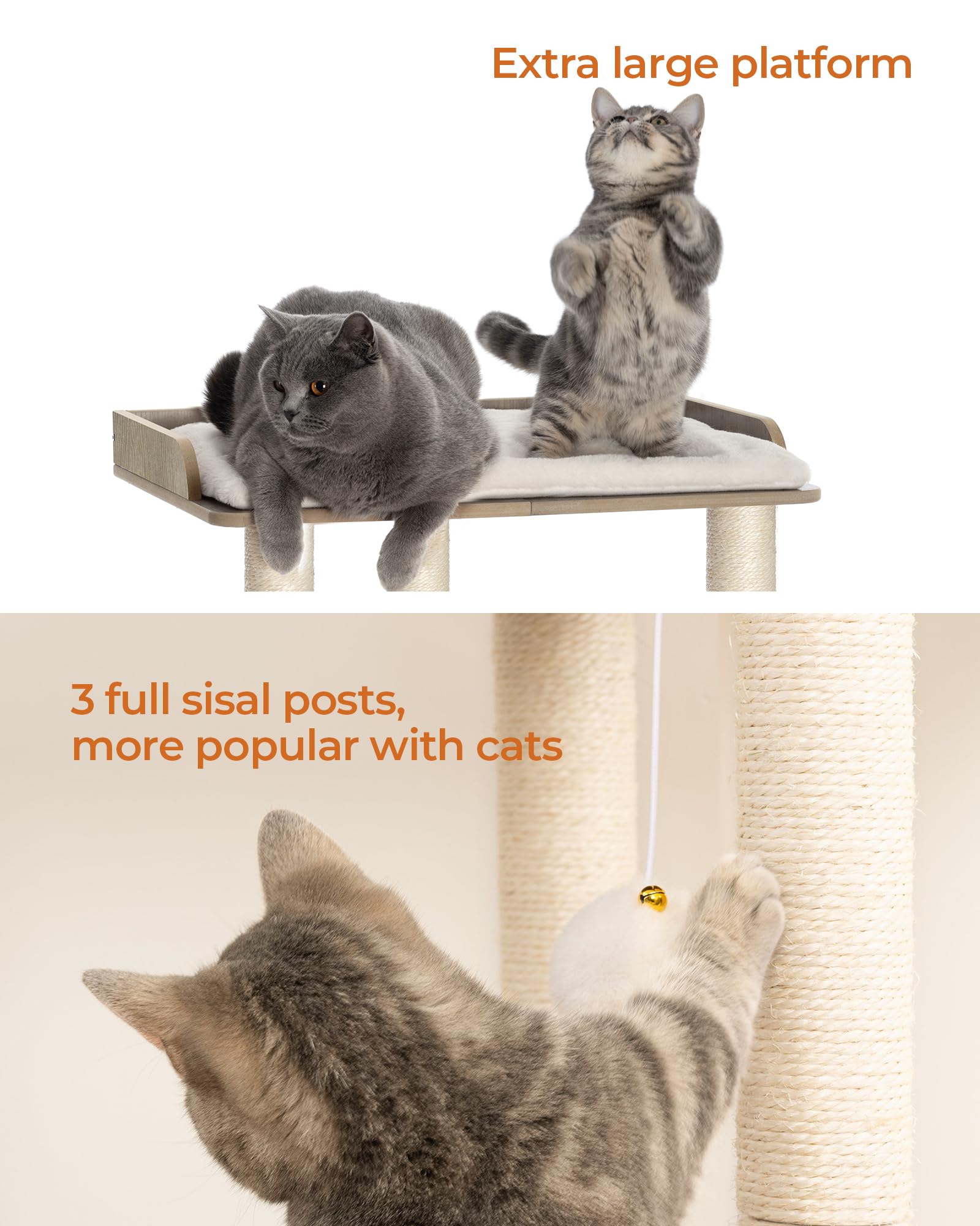 FourFurPets anti-tip kit adds wall stability for safe indoor use.