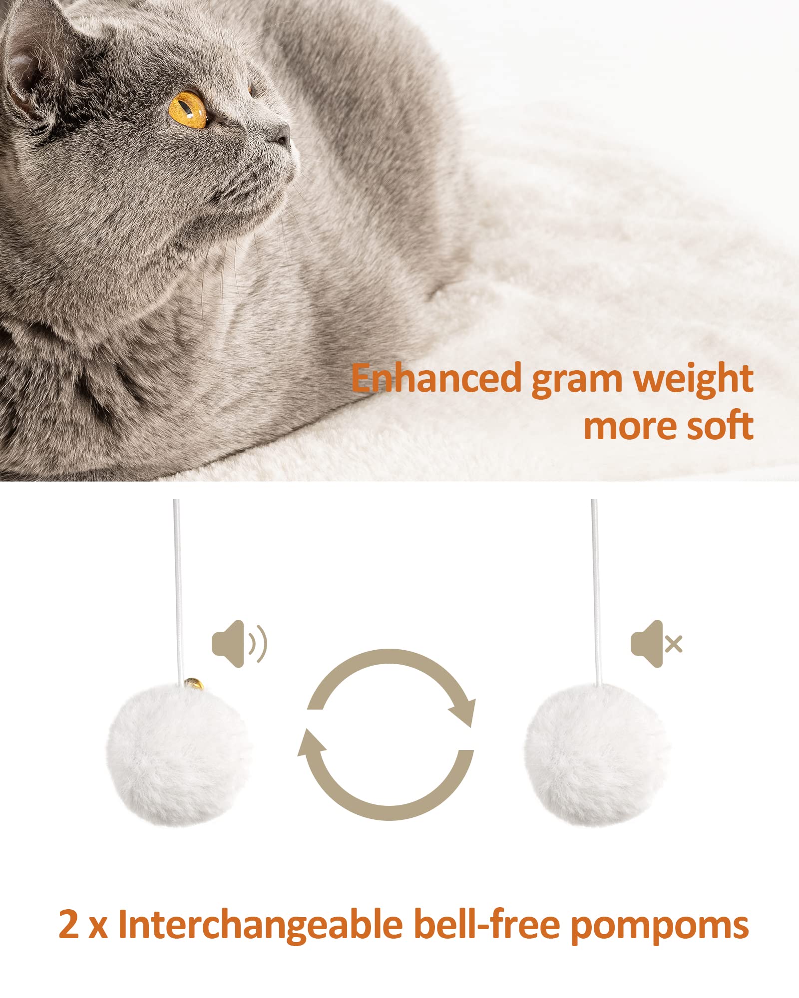 FourFurPets anti-tip-structure sturdy base ensures safe indoor play.