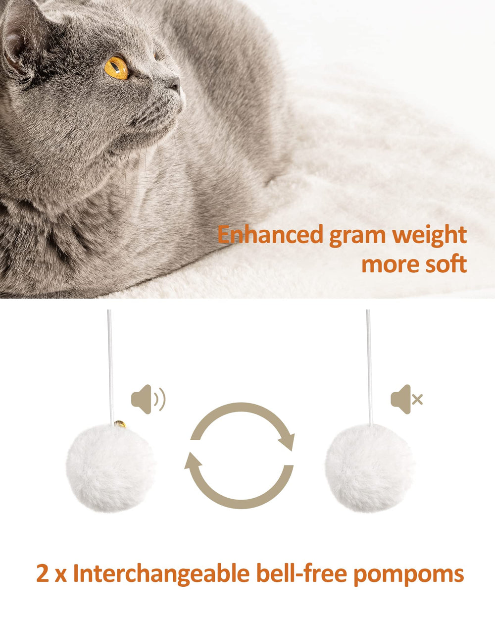 FourFurPets anti-tip-structure sturdy base ensures safe indoor play.