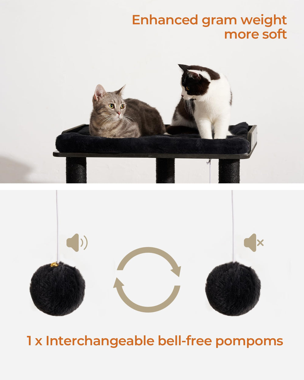 FourFurPets cat tree easy assembly helps quick setup.