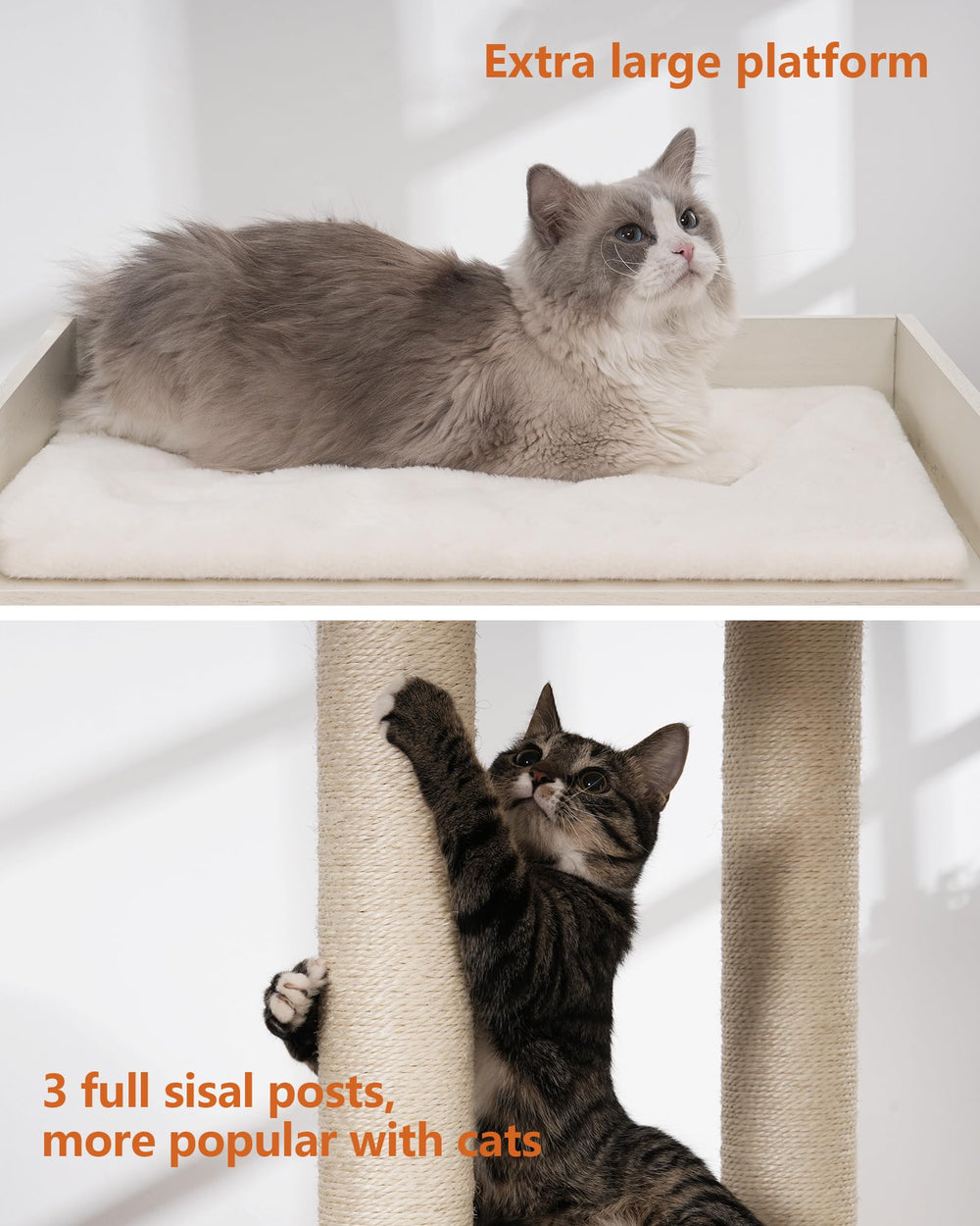 FourFurPets cat tree easy assembly with illustrated instructions