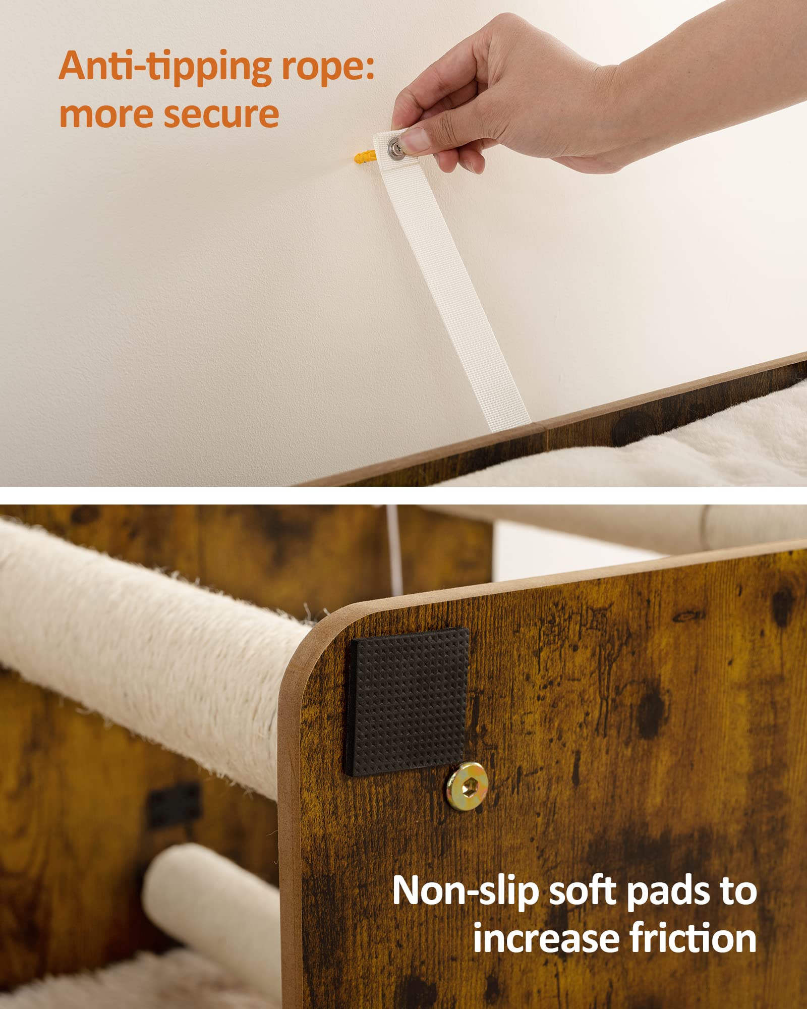 FourFurPets quick-assembly design enables fast setup with universal screws.