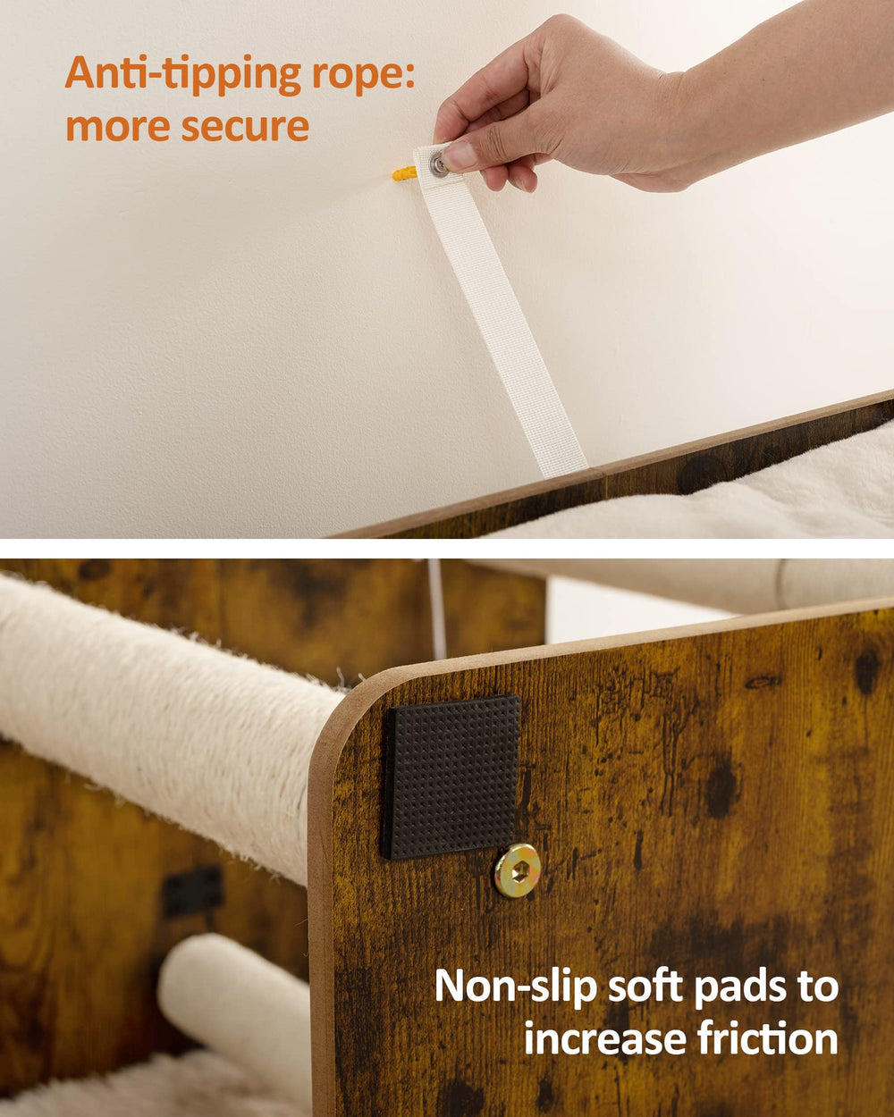 FourFurPets quick-assembly design enables fast setup with universal screws.