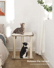 FourFurPets natural full sisal posts invite scratching and play, protecting furniture.