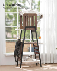 FourFurPets cat tree oversized sisal scratching mat encourages claw care and durable use.