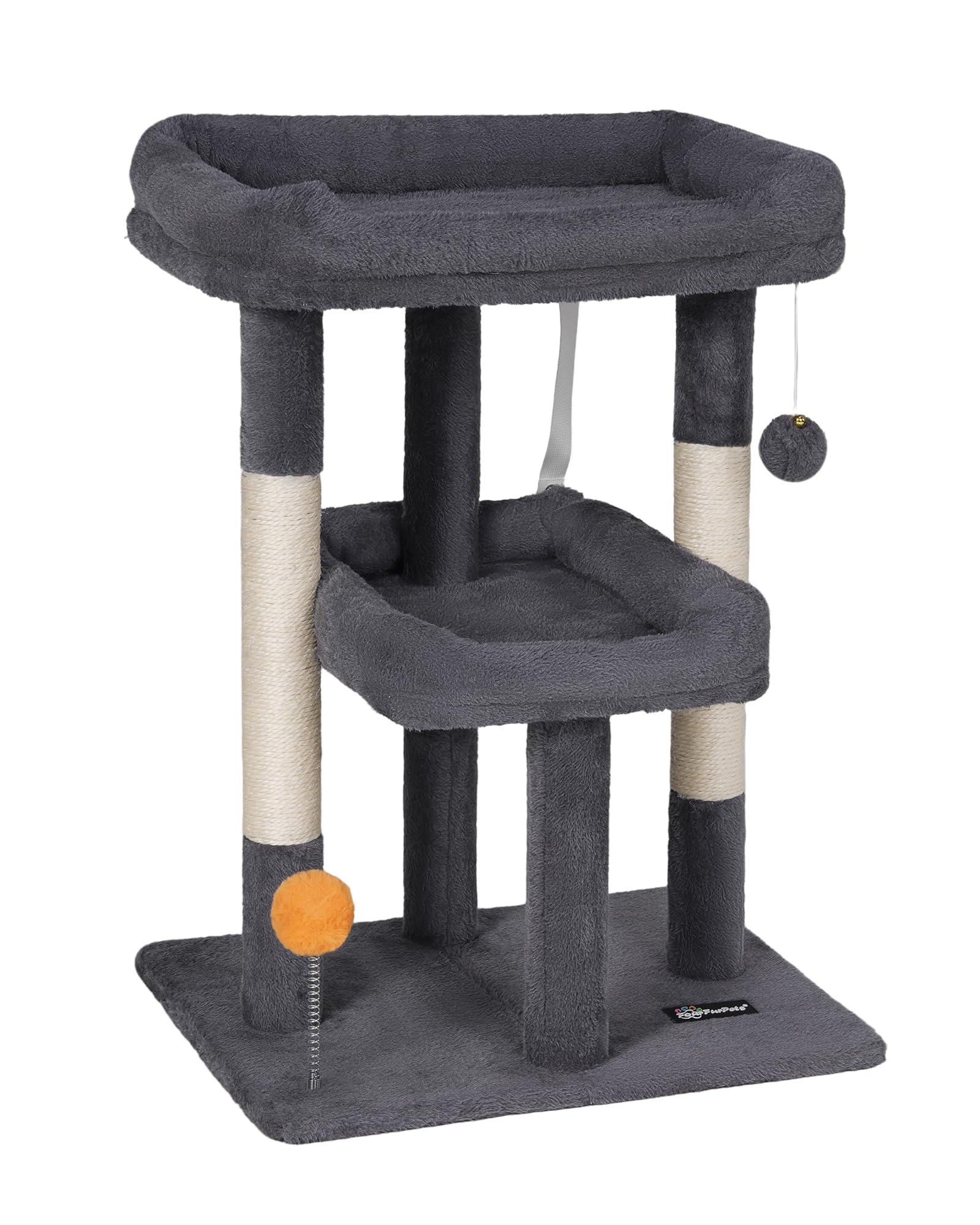 FourFurPets cat tree natural sisal scratching post protects furniture