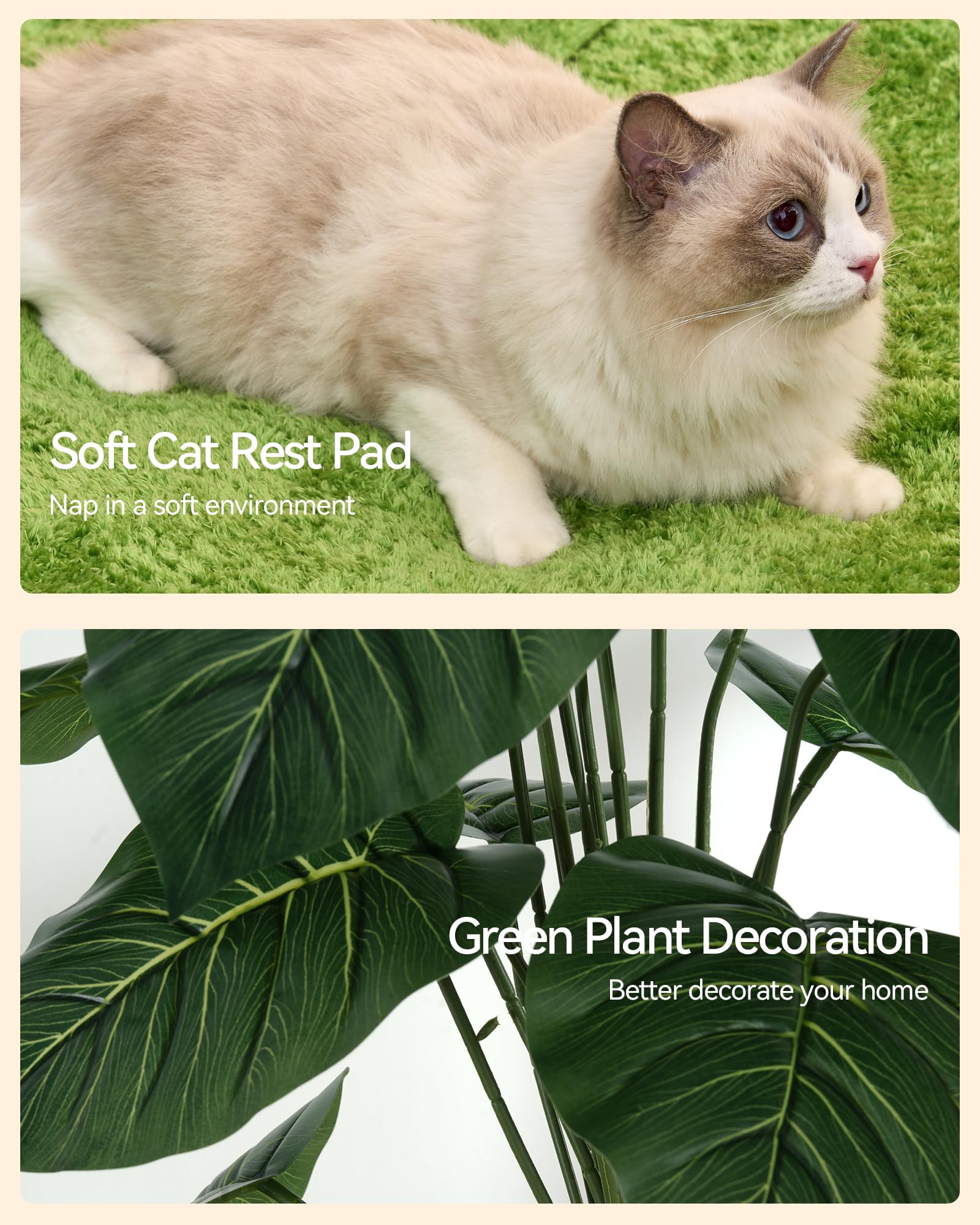 FourFurPets cat-tree-washable-cushions easy cleaning and hygiene.