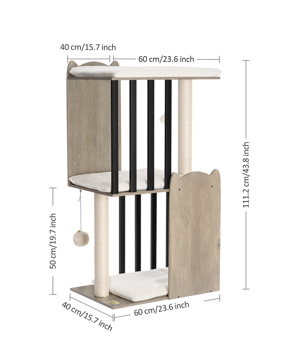 FourFurPets greige design blends with home decor styles.