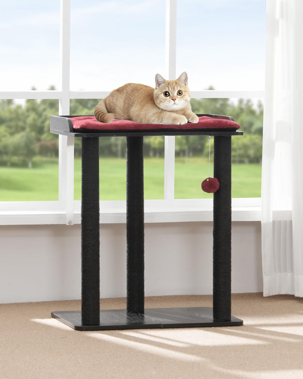 FourFurPets large platform cushion detail with soft plush for comfort.