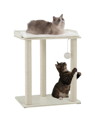 FourFurPets large platform with cat offers spacious rest for big cats and kittens.