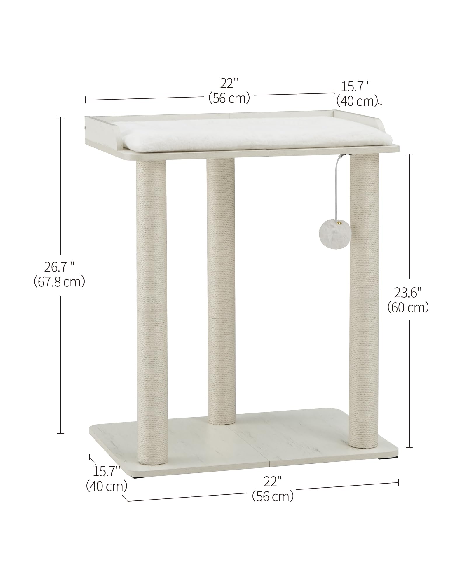 FourFurPets oversized base with anti-tip kits for stable, safe play.