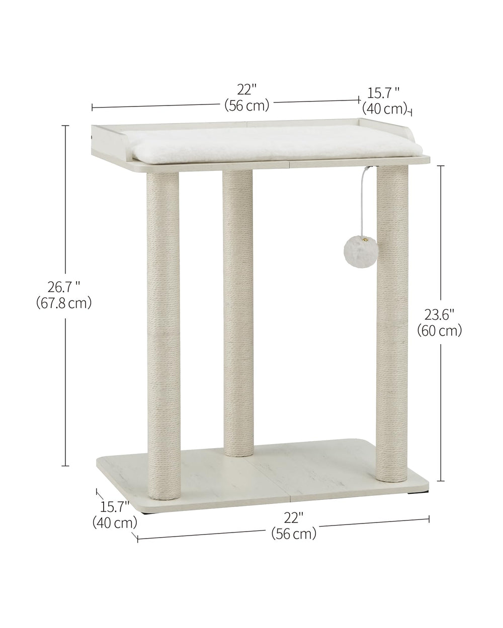 FourFurPets oversized base with anti-tip kits for stable, safe play.