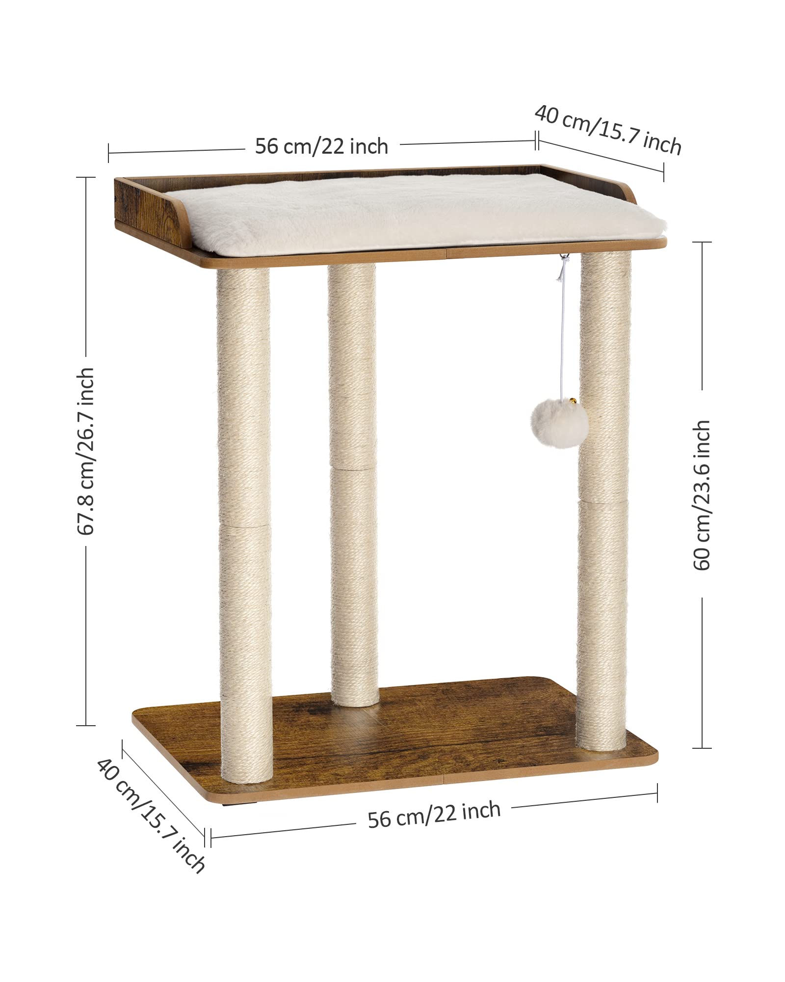 FourFurPets smooth veneer board surfaces are easy to wipe clean