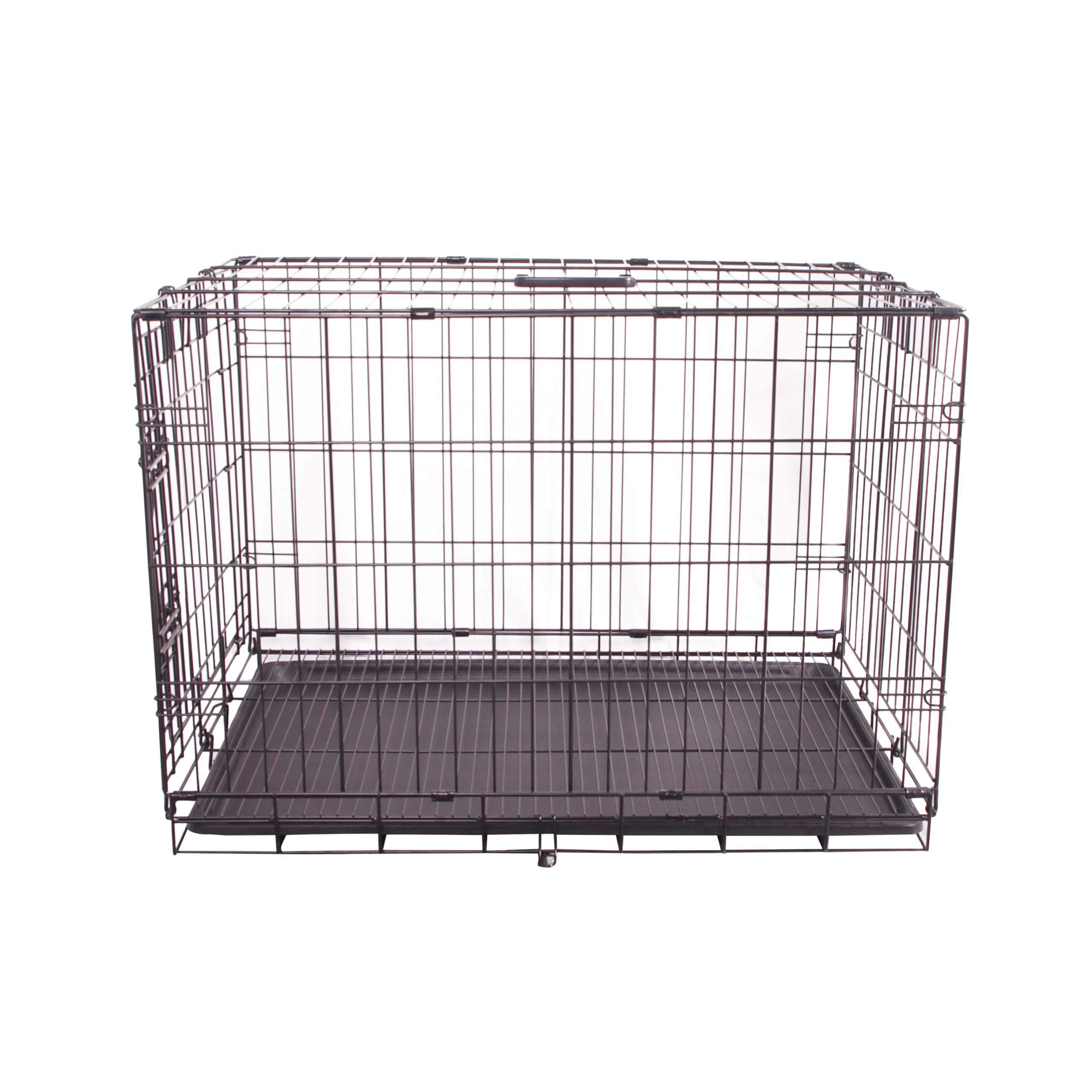 FOURPAW crate with tray and removable pan for quick cleaning.